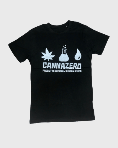 T-shirt logo Cannazero - S